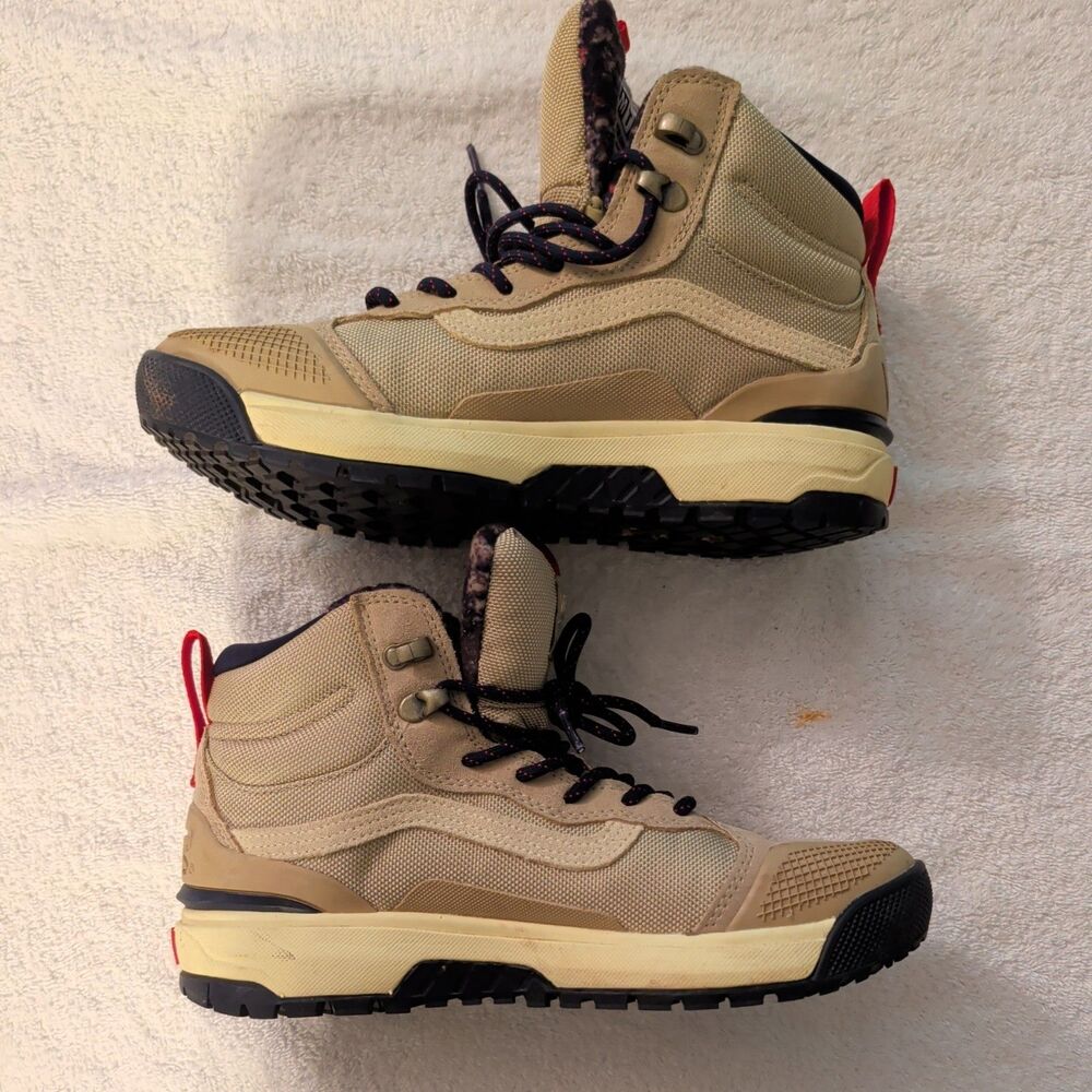 Vans UltraRange Exo Hi MTE-2 Waterproof Hiking Boots Beige Mens Size 7 - Picture 2 of 9